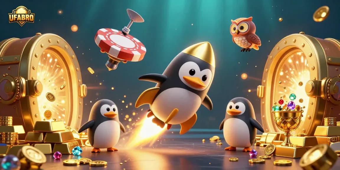 Experience thrilling gambling with UFABRO's dynamic casino scene filled with treasures and excitement.