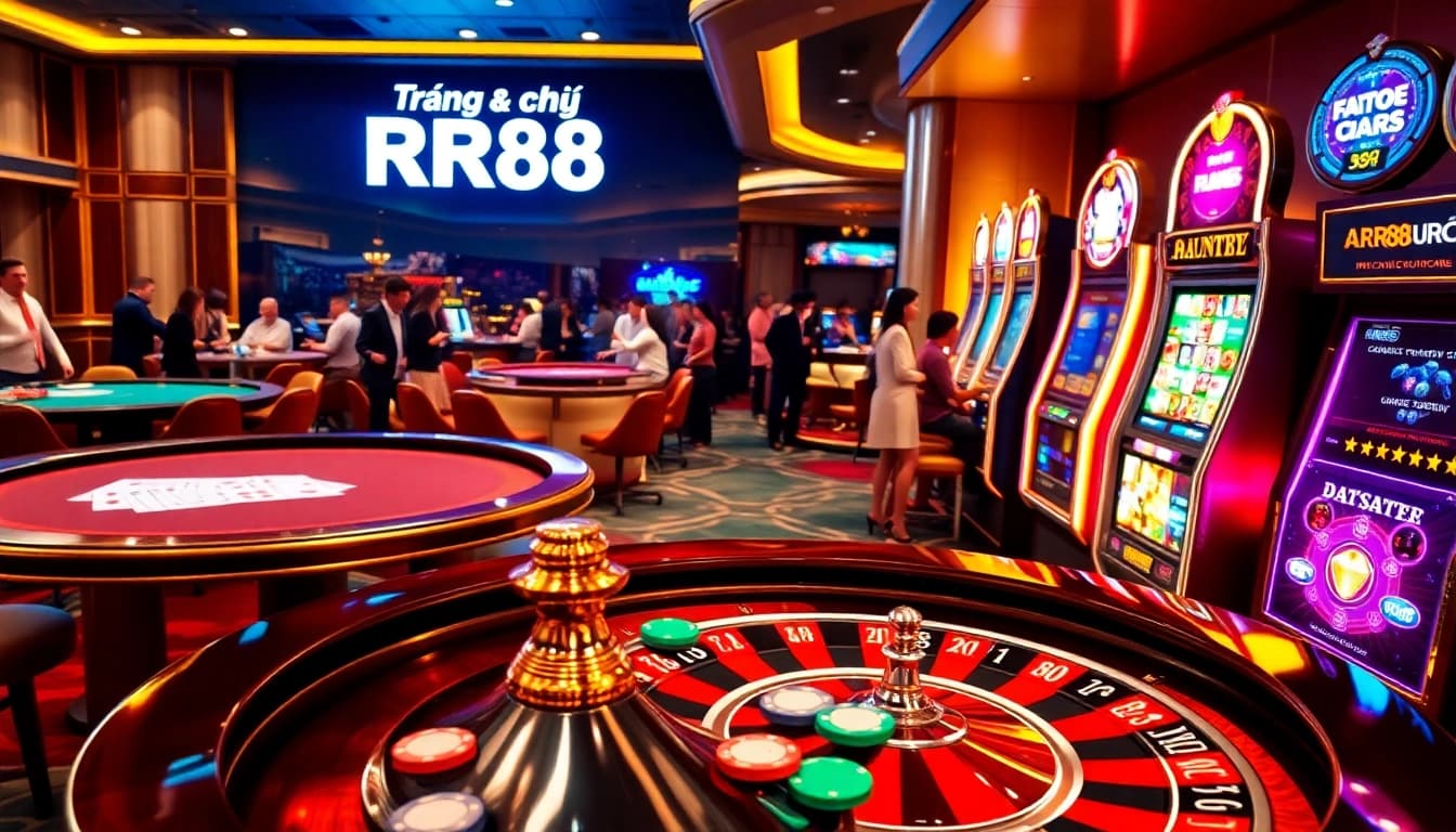 Engage with high-stakes gaming at trang chủ rr88, featuring vibrant roulette, poker, and slot machines.