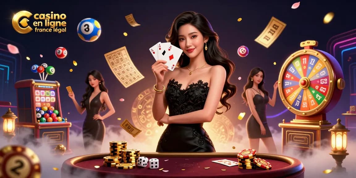 Jouez à des jeux de cartes gagnants au casino en ligne France légal avec des éléments vibrants autour de vous.