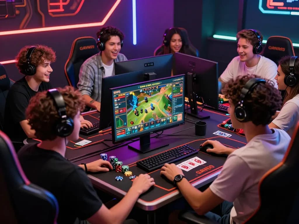 Players enjoying online gaming at https://gavn99.org/ with chips and live feeds.