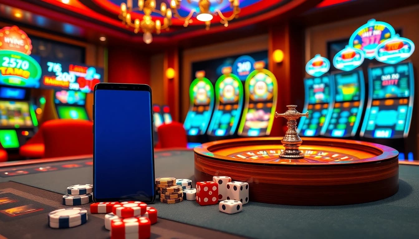 Gamble with S8's exclusive games and slots in a luxury casino setting.
