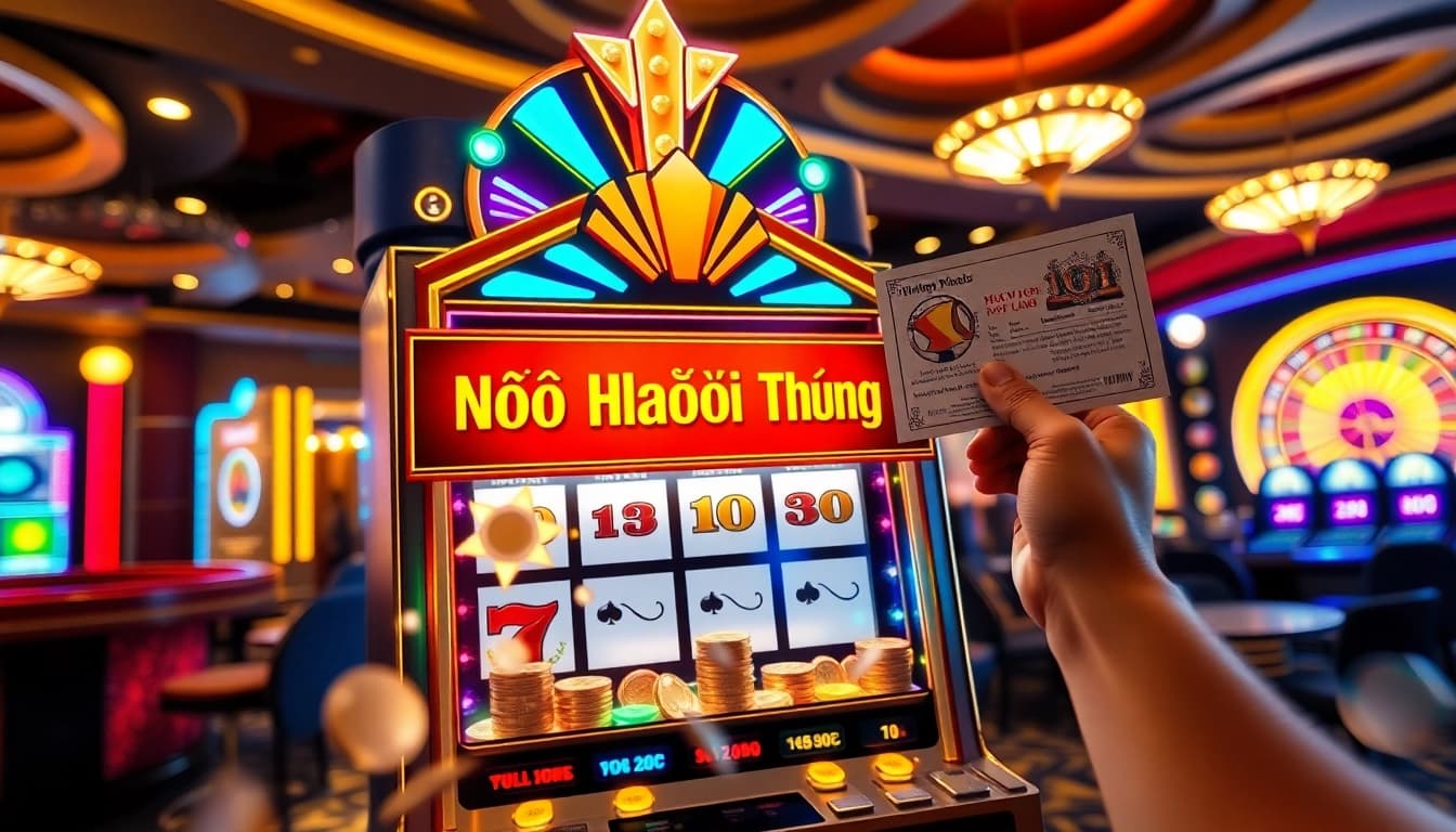 Nổ Hũ Đổi Thưởng slot machine delighting players with exciting jackpots.