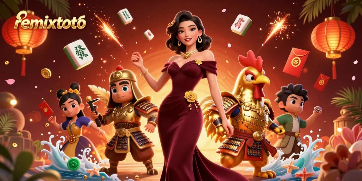 Join remixtoto for an enthralling lottery experience highlighted by vibrant gaming elements.