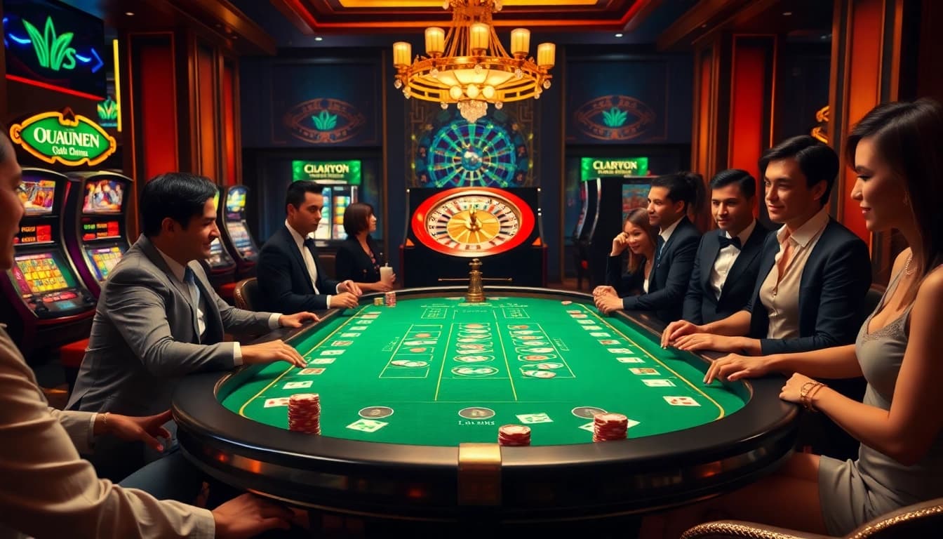 Experience the thrill of the B52 game amidst an exciting casino environment.