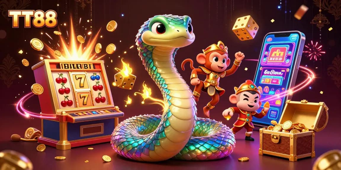 Spin the reels with TT88 at the vibrant online casino, featuring exciting jackpots and colorful animations.