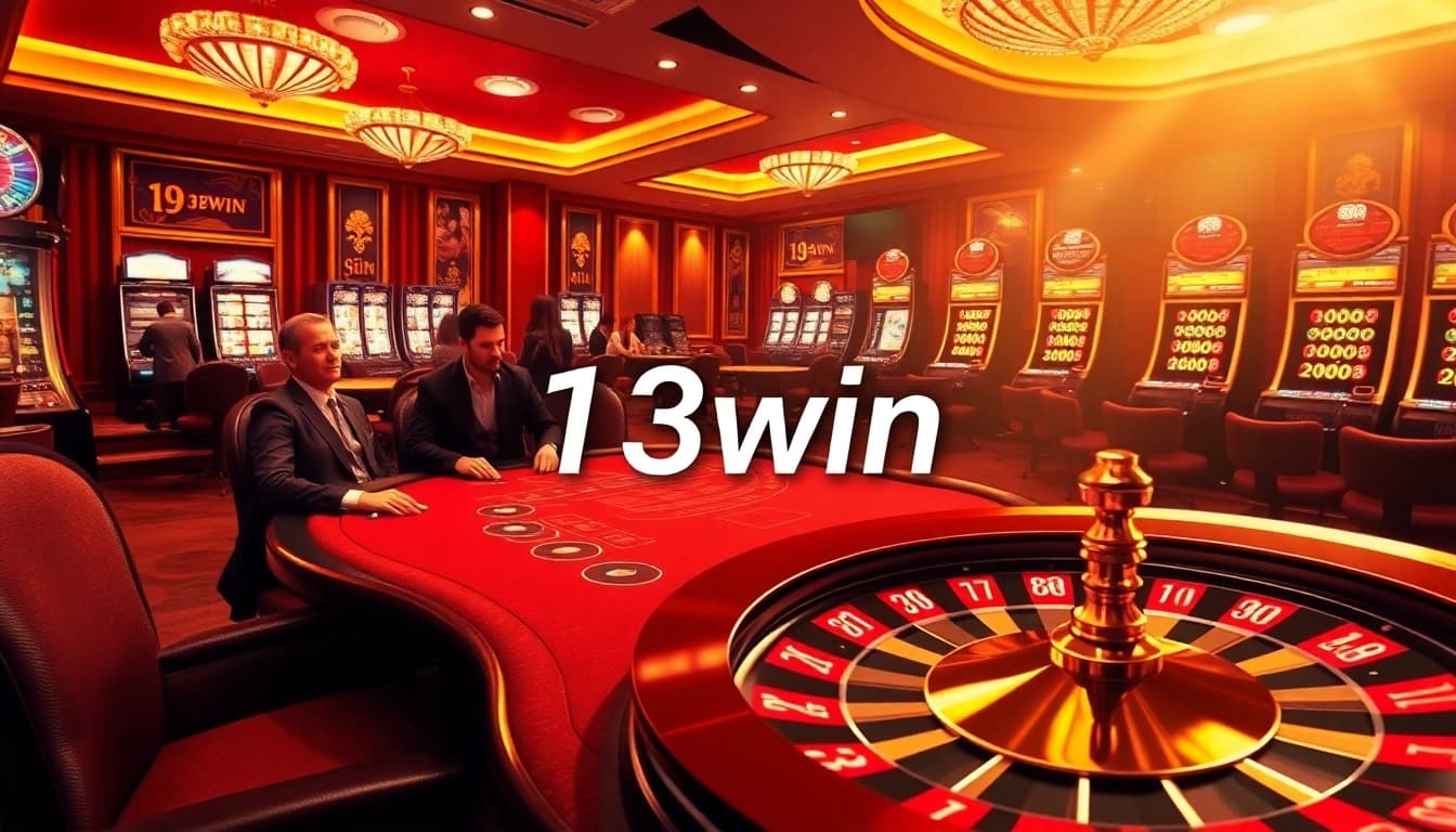 Players experiencing the thrill of betting at 13win online casino, rich in excitement and luxury.