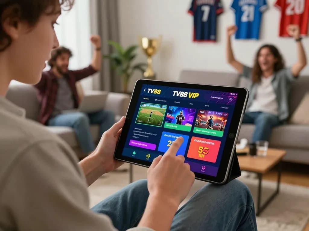 Experience the thrill of tv88 vip with dynamic online betting scene showcasing vibrant interface.