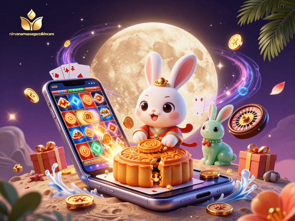 Play exciting games at nirvanamassageandskincare with vibrant slot reels and colorful poker prizes.