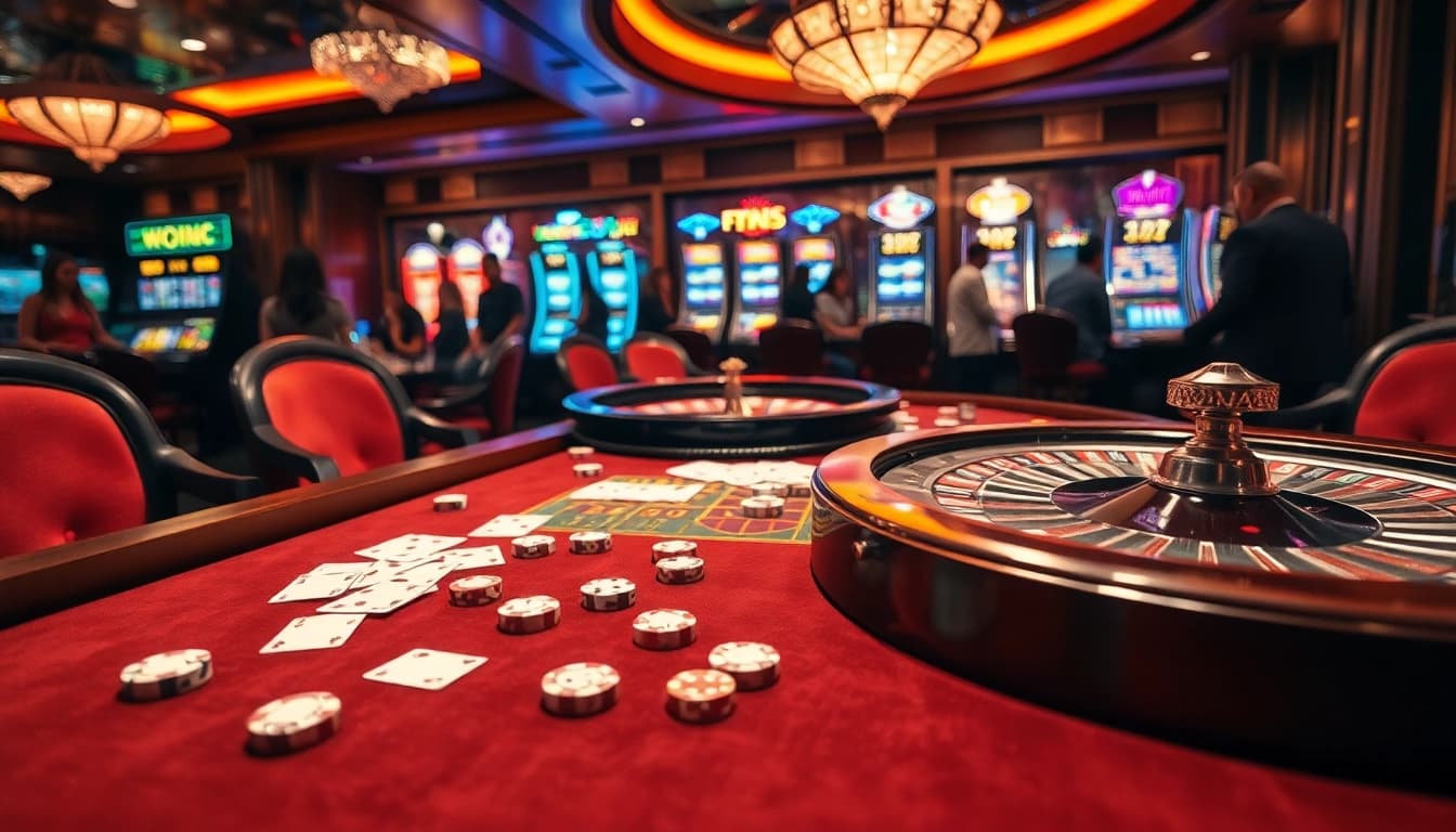 Experience the thrill of XX 88 with vibrant casino games at a luxurious gaming table.