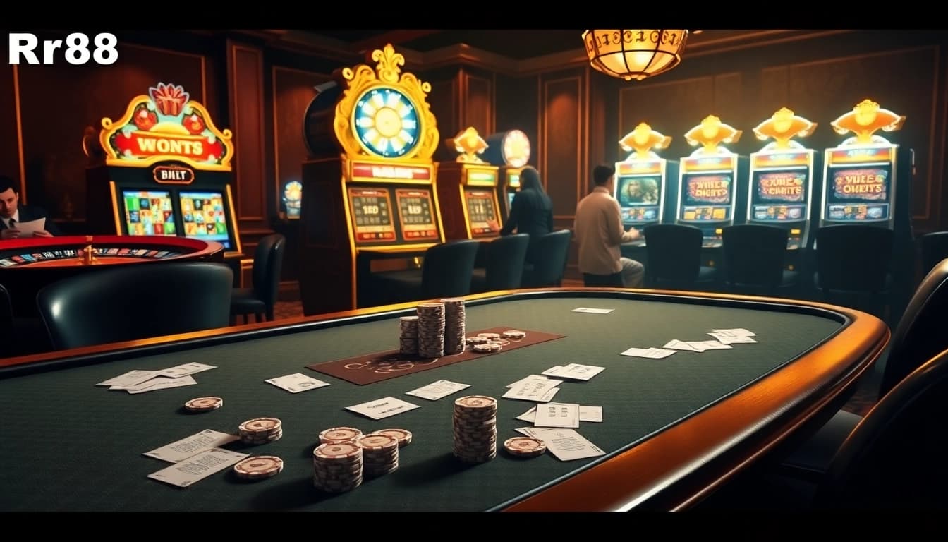 Experience the thrill of gambling at rr88 casino with vibrant tables and exciting games.
