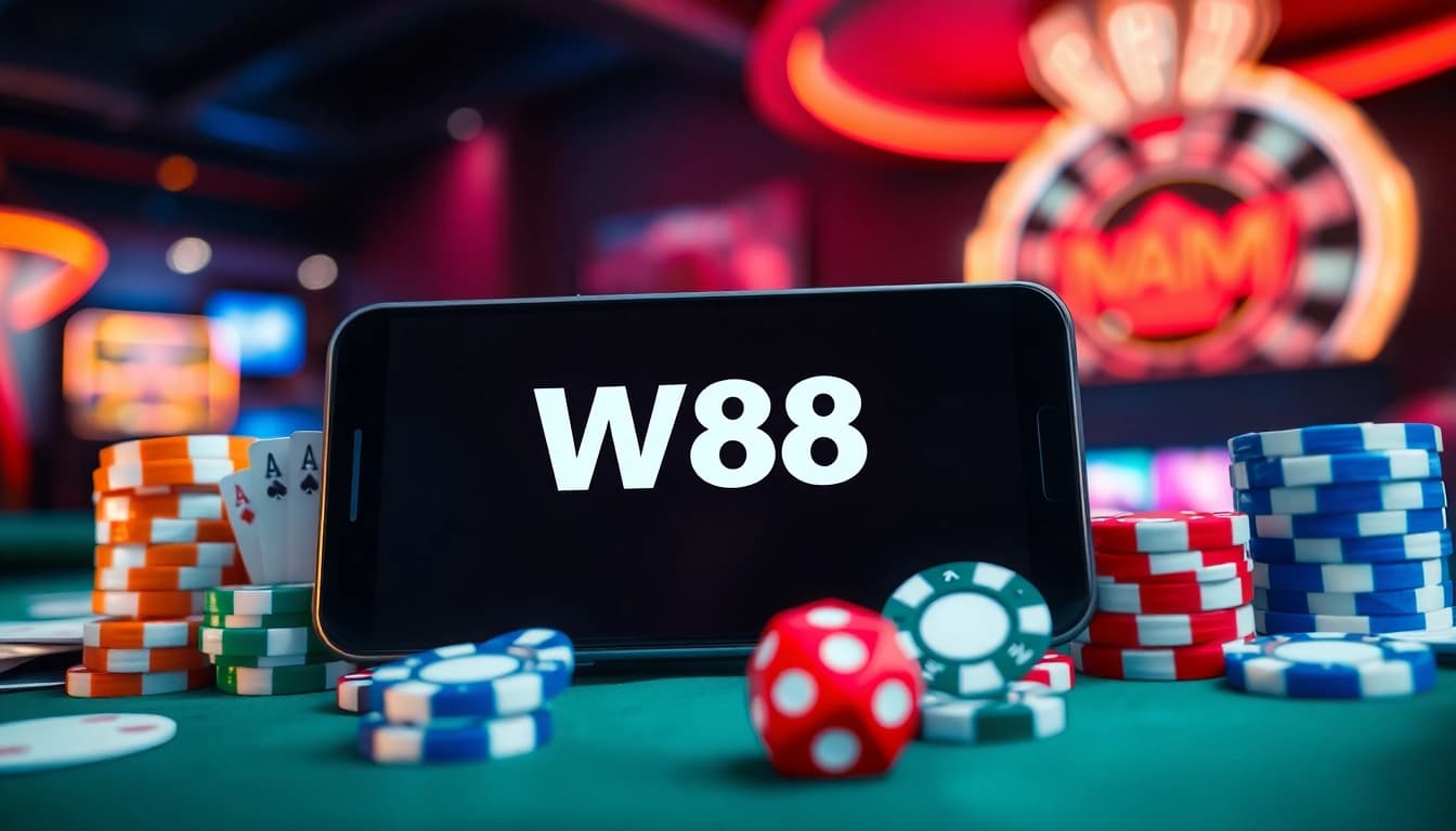 เล่นเกมคาสิโนบน w88 มือถือ พร้อมด้วยชิปและการ์ดที่น่าตื่นเต้น