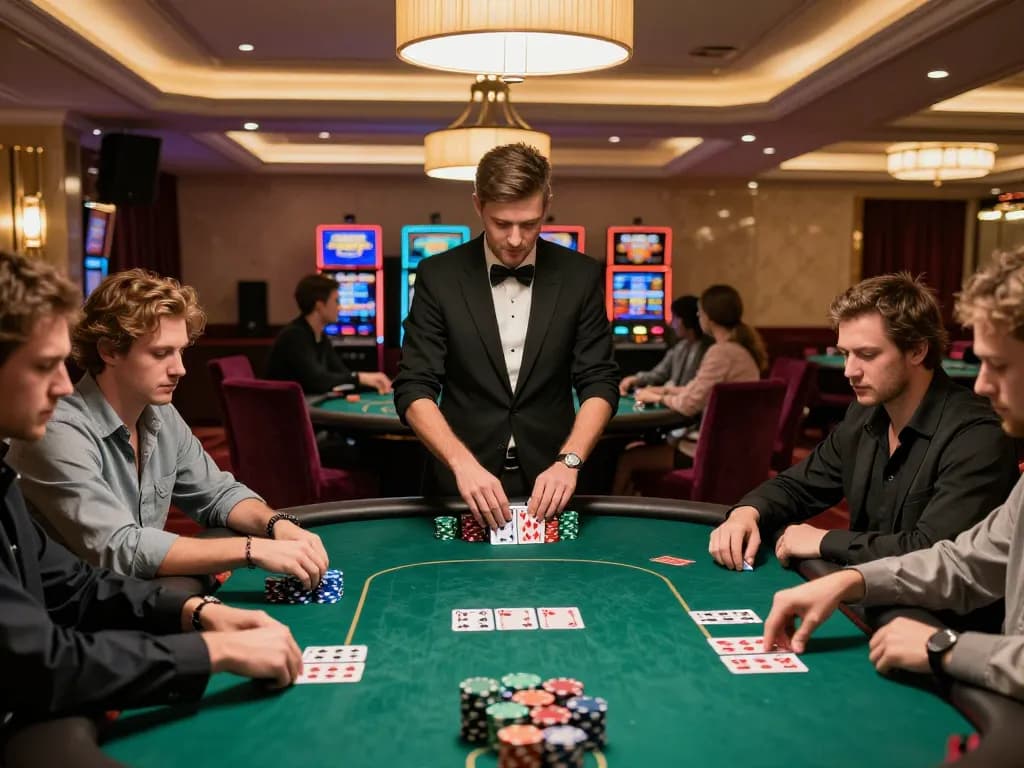 Experience the thrill of strategic gameplay at 388bet's upscale poker table.