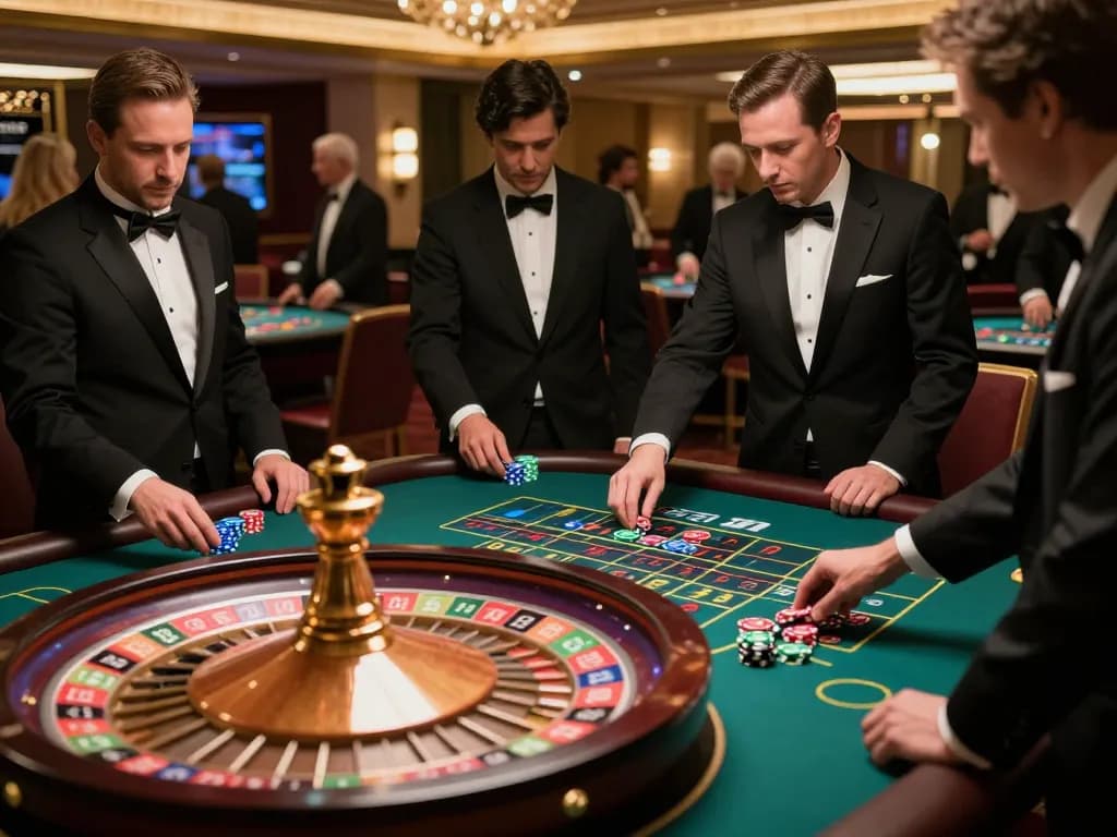 Players engaging in roulette betting action at f8beta2 casino, highlighting excitement and strategy.