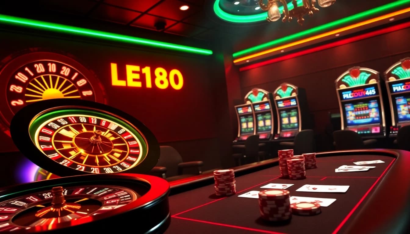 Experience thrilling gameplay with LEGO138 login amidst vibrant casino visuals and winning moments.