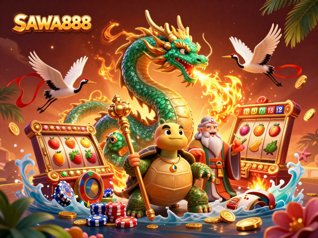 Experience thrilling game action at SAWA888 with captivating characters and dynamic slot elements.