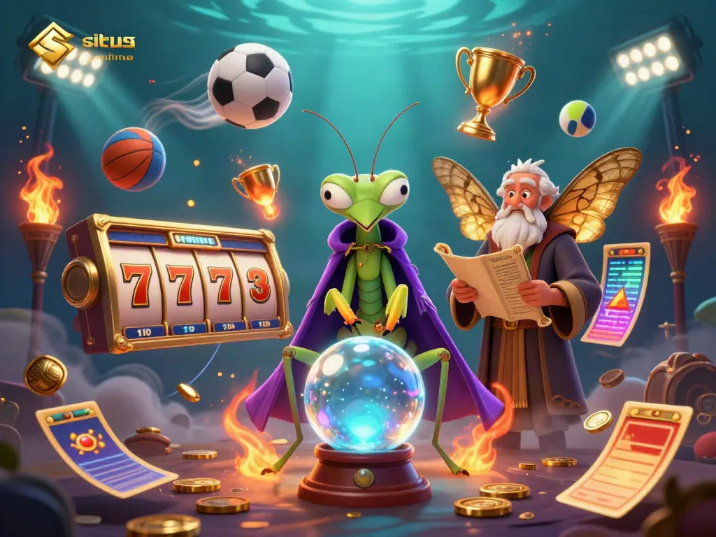 Gambarlah situs slot online dengan karakter mistis dan elemen permainan yang menarik.
