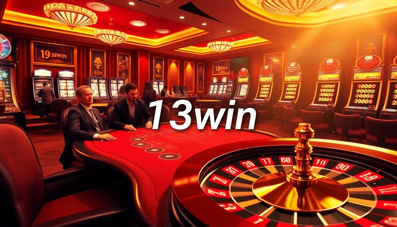 Players experiencing the thrill of betting at 13win online casino, rich in excitement and luxury.