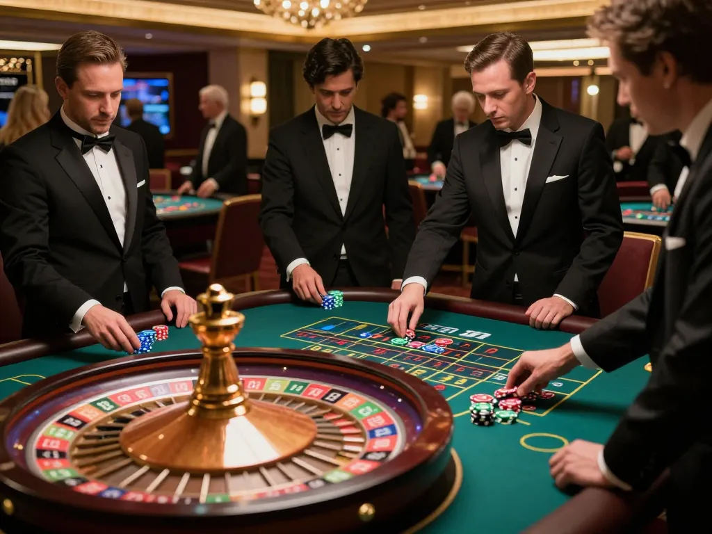 Players engaging in roulette betting action at f8beta2 casino, highlighting excitement and strategy.