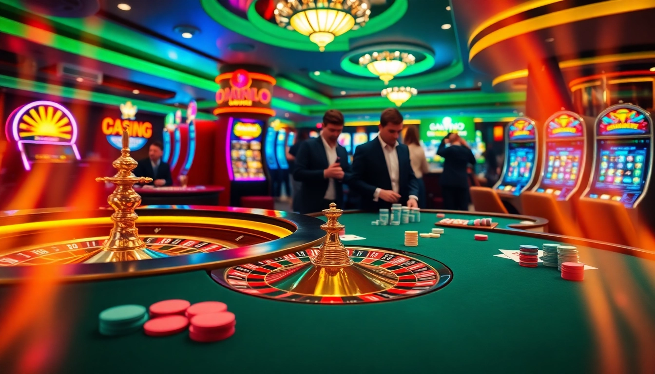 People engaging in dynamic gaming at a luxurious casino table promoting keo nha cai strategies for betting success.