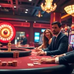 Players gambling at a luxurious casino table, showcasing the thrilling atmosphere of SODO66 gaming.