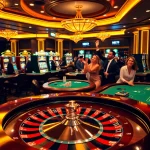 NEO79 casino scene with vibrant players at poker tables and roulette wheels.