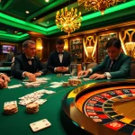 SODO66 engages players in thrilling poker action at a luxurious gaming table with vibrant colors.