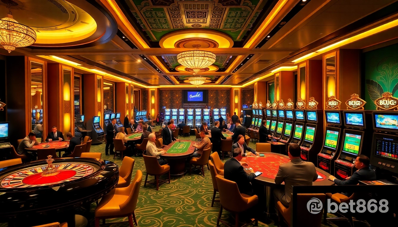 Experience the thrill of gaming at bet888 with diverse casino tables and live action.