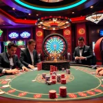 Exciting gambling action at the ww88 casino with poker chips and a roulette wheel.