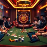 Engaging players at a lively casino table with chips and cards, inspired by https://go99.institute/.