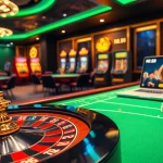 Visualize an exhilarating online gambling experience with the RR 88 interface and a luxurious roulette wheel.