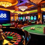 Players enjoying thrilling games at sa88 online casino with vibrant atmosphere.