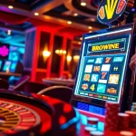 Experience the excitement of winning at bro138 slot machines in a vibrant casino setting.